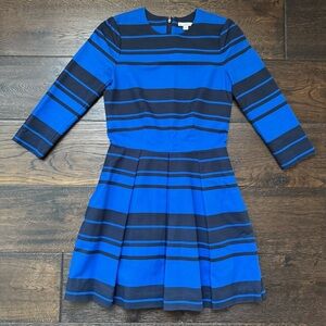 GAP Blue and Navy Striped Dress